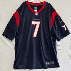 C.J. Stroud #7 Houston Texans Men's 3XL Nike On-Field Game Jersey Navy Blue
